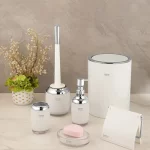 ست سرویس بهداشتی 6پارچه لیمون مدل رومانتیک کد LW1764