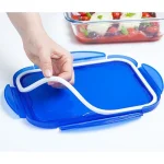ظرف مربع21*21نگهدارنده ، ساخت کشور فرانسه، درب ضد نشستی BPA ، قابلیت نوشتن و پاک شدن روی درب ، قابل استفاده روی وارمر و فرگاز و فریزر.