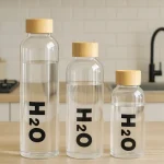 بطری H2O درب بامبو