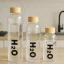 بطری H2O درب بامبو
